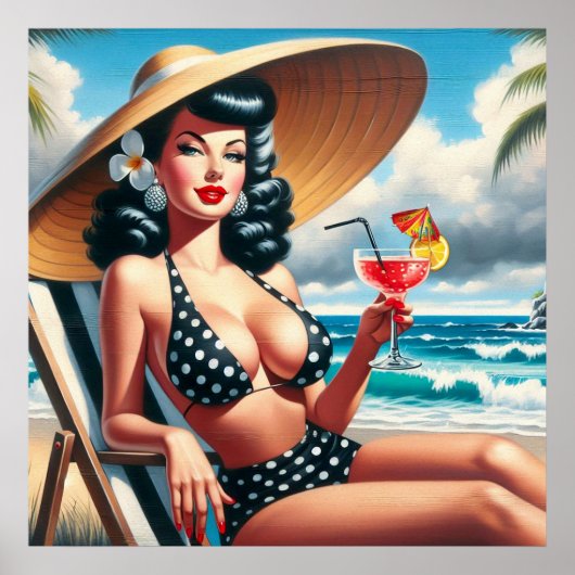 zomerpin-up poster (Voorkant)