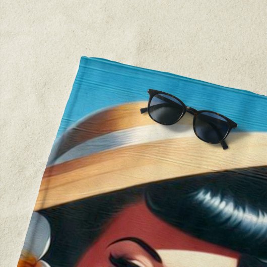  zomerpin-up strandlaken (In situ)