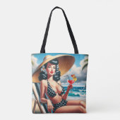 zomerpin-up tote bag (Achterkant)