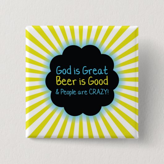 zomerpin vierkante button 5,1 cm (Voorkant)