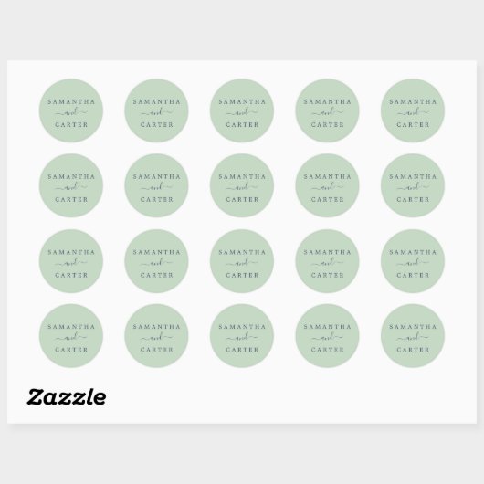 Zomerpint en marineslijpzegels ronde sticker (Vel)