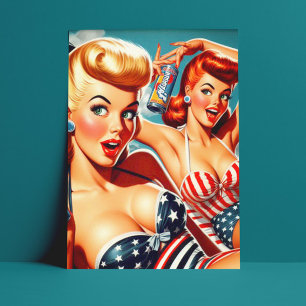  zomerpinups briefkaart