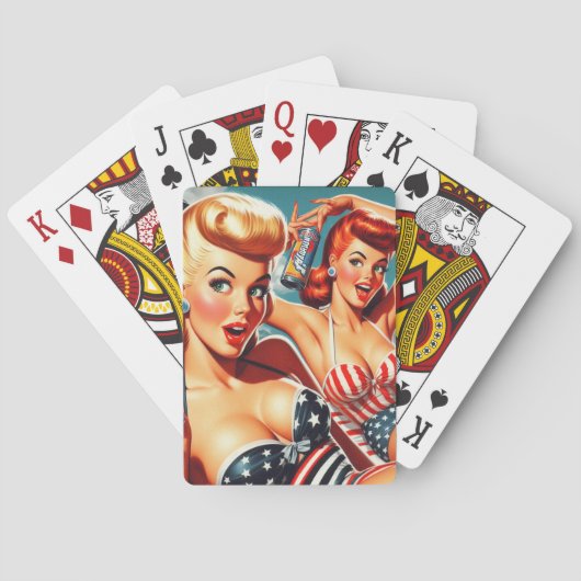 zomerpinups pokerkaarten (Achterkant)