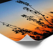 Zomerplant Silhouetten Poster (Hoek)