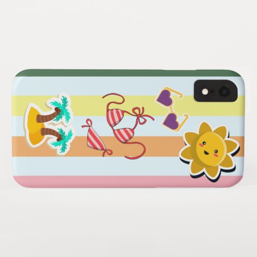 Zomerplezier Case-Mate iPhone Case (Achterkant (horizontaal))