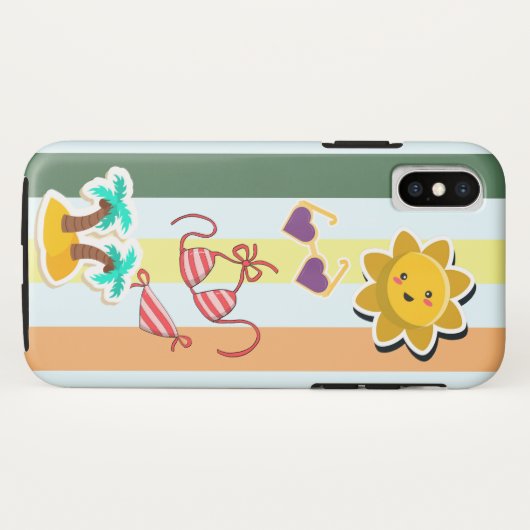 Zomerplezier Case-Mate iPhone Case (Achterkant (horizontaal))