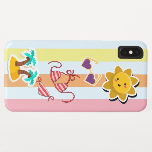 Zomerplezier Case-Mate iPhone Case (Achterkant (horizontaal))