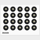 Zomerplezier II Oversized Ronde Sticker (Vel)