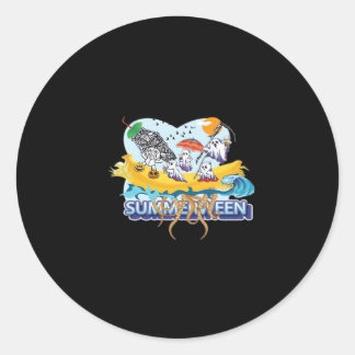 Zomerplezier II Oversized Ronde Sticker