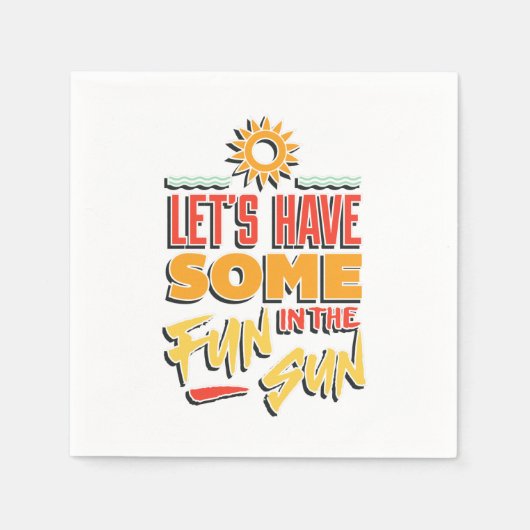 zomerplezier servet (Voorkant)