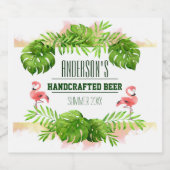 Zomerplezier Tropisch Bier Etiket (Enkel label)