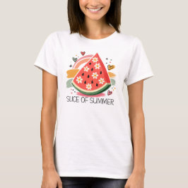 Zomerpluk, Grafische Watermeloenschijfjes T-shirt
