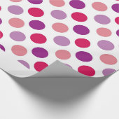 Zomerpolka stippen cadeaupapier (Hoek)