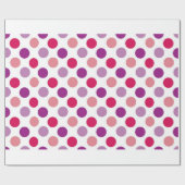 Zomerpolka stippen cadeaupapier (Vlak)