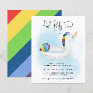 Zomerpool Regenboogregenboog Unicorn elke zondag