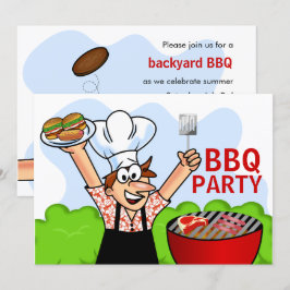 Zomerpret BBQ-feest Kaart