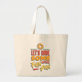 Zomerpret Grote Tote Bag