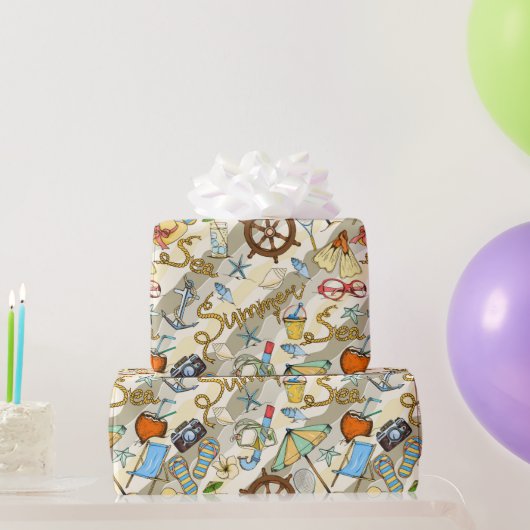 Zomerpret Inpakpapier (Feestgeschenken)