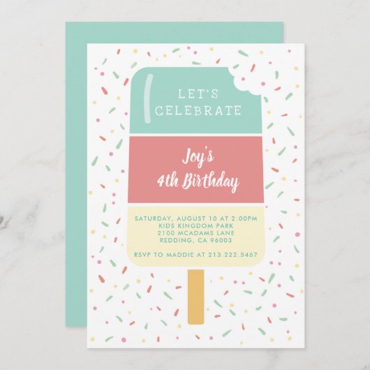 Zomerpret Kaart (Voorkant / Achterkant)