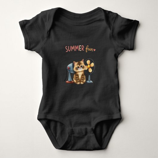 Zomerpret Kat T-shirt Sarcasme Tabby  (Voorkant)