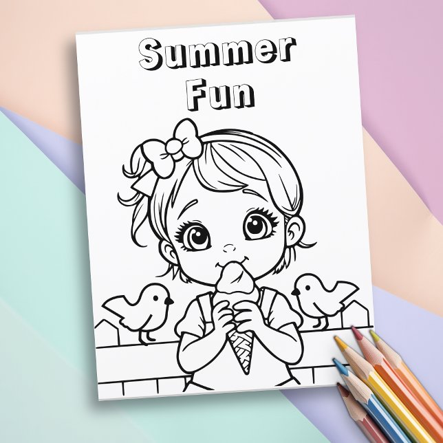 zomerpret | Kleurplaat voor kinderen (Creator heeft geüpload)