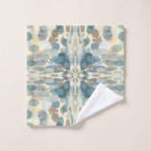 Zomerpret Oceaanspray Spat abstracte kunst Bad Handdoek (Wasdoekje)