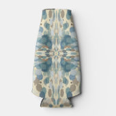 Zomerpret Oceaanspray Spat Abstracte Kunst Flesjeskoeler (Voorkant)