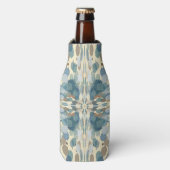 Zomerpret Oceaanspray Spat Abstracte Kunst Flesjeskoeler (Fles Voorkant)