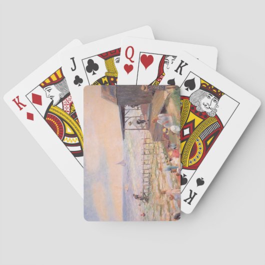 Zomerpret op het strand pokerkaarten (Achterkant)