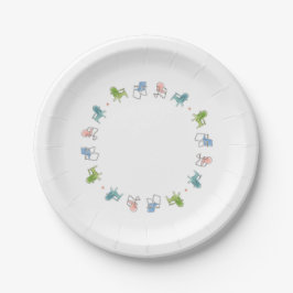Zomerpret op papieren bord
