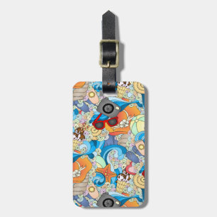 Zomerpret Patroon Bagagelabel