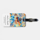 Zomerpret Patroon Bagagelabel (Achterkant horizontaal)