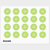 Zomerpret Ronde Limoen Sticker (Vel)