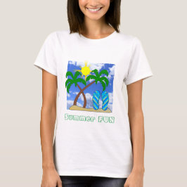 Zomerpret Strand Thema T-Shirt