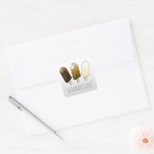 Zomerpret Verjaardag Vierkante Sticker (Envelop)