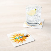 Zomerpret Zon Papieren Onderzetters (Insitu)