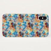 Zomerpretpatroon | Voeg uw initiaal 2 toe Case-Mate iPhone Case (Achterkant (horizontaal))