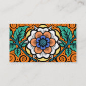 Zomerprimrose in Sinaasappel - Visitekaartjes (Achterkant)