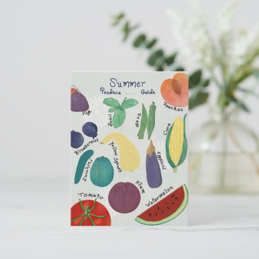 Zomerproductengids Briefkaart (Staand voorkant)