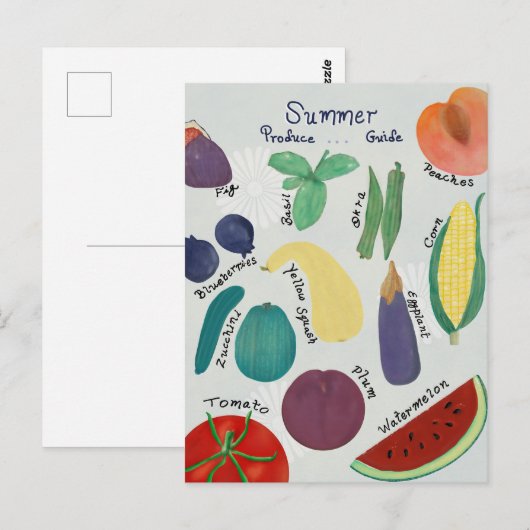 Zomerproductengids Briefkaart (Voorkant / Achterkant)