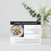 Zomerrecept makelaar of onroerend goed briefkaart (Staand voorkant)