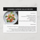 Zomerrecept makelaar of onroerend goed briefkaart (Voorkant)
