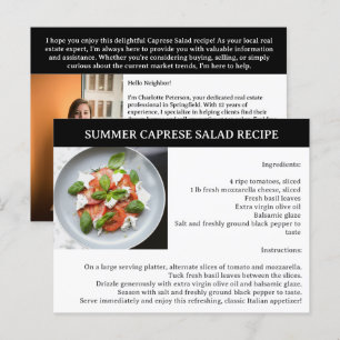 Zomerrecept Makelaar of Vastgoed Briefkaart
