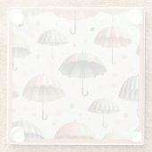 Zomerregen Glazen Onderzetter (Achterkant)