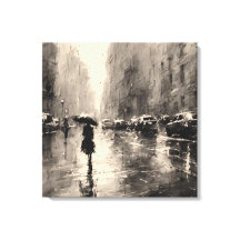 Zomerregen in de stad