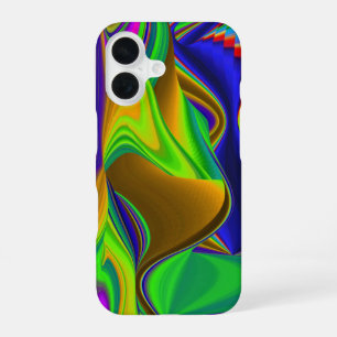 Zomerregenboog, Abstracte 3D Regenboogkunst iPhone 16 Hoesje
