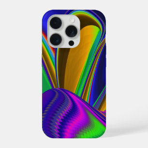 Zomerregenboog, Abstracte 3D Regenboogkunst iPhone 15 Pro Case