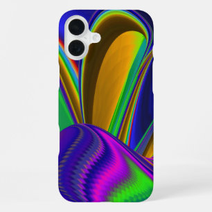 Zomerregenboog, Abstracte 3D Regenboogkunst iPhone 16 Plus Hoesje
