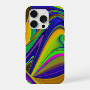 Zomerregenboog, Abstracte 3D Regenboogkunst iPhone 15 Pro Case