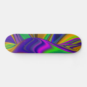 Zomerregenboog, Abstracte 3D Regenboogkunst Persoonlijk Skateboard